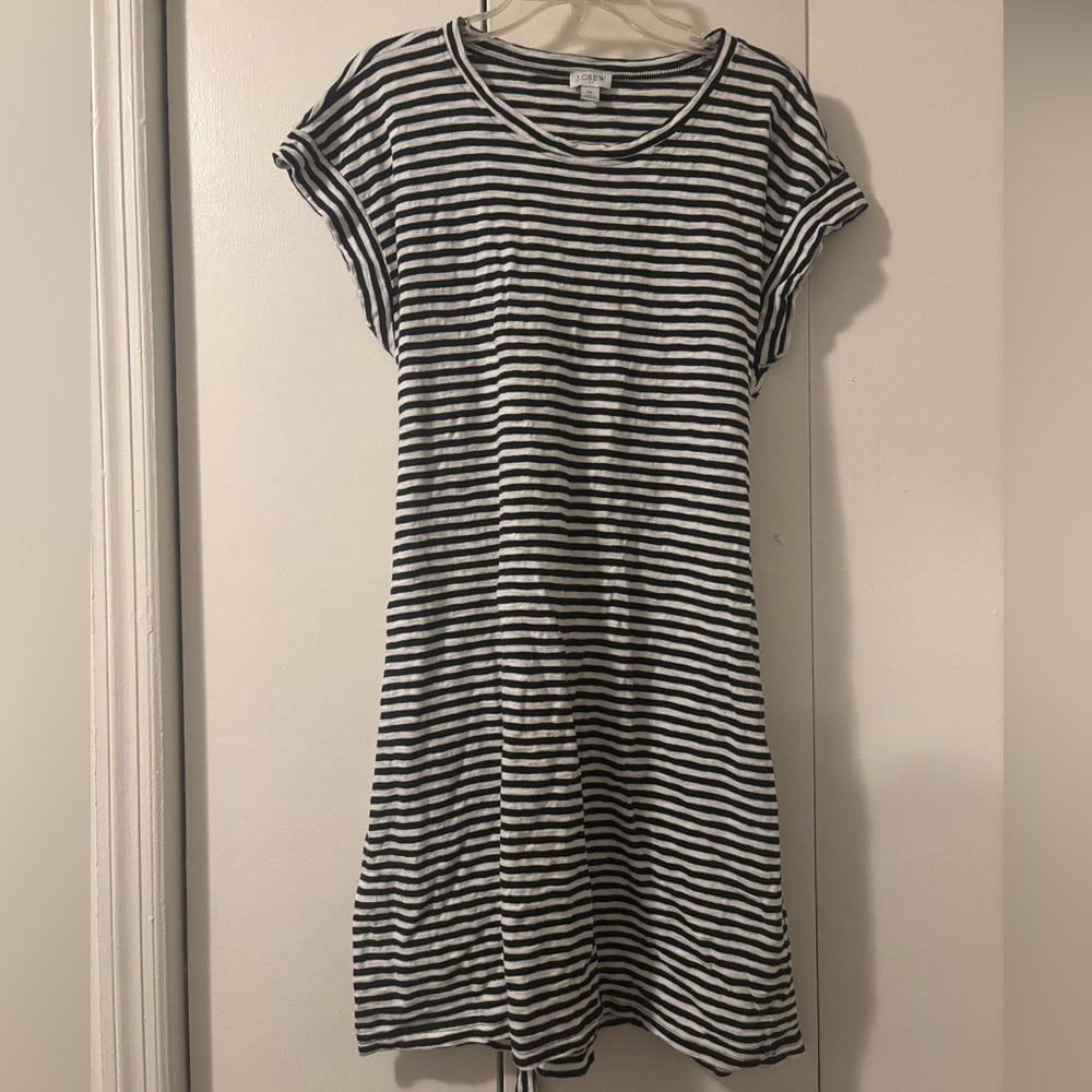 EUC J.Crew striped t-shirt dress